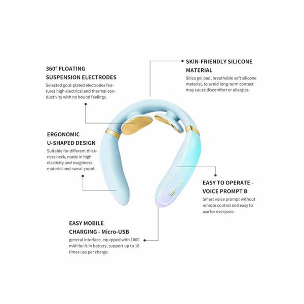 Neck massager SKG K6E (blue)