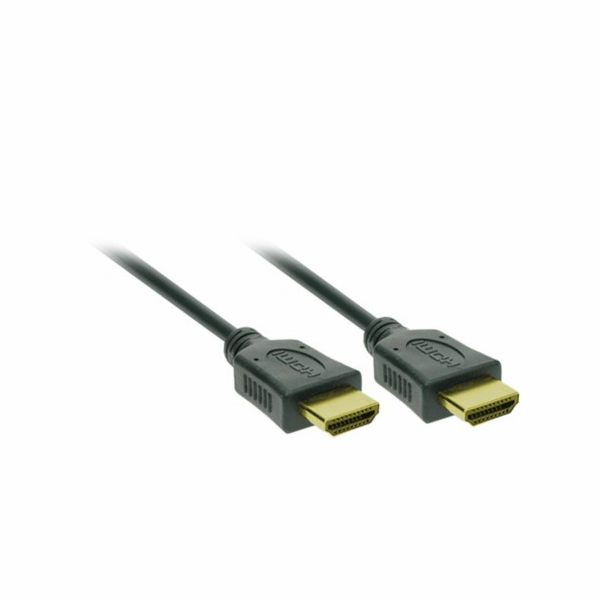 Solight HDMI kabel s Ethernetem, HDMI 1.4 A konektor - HD...