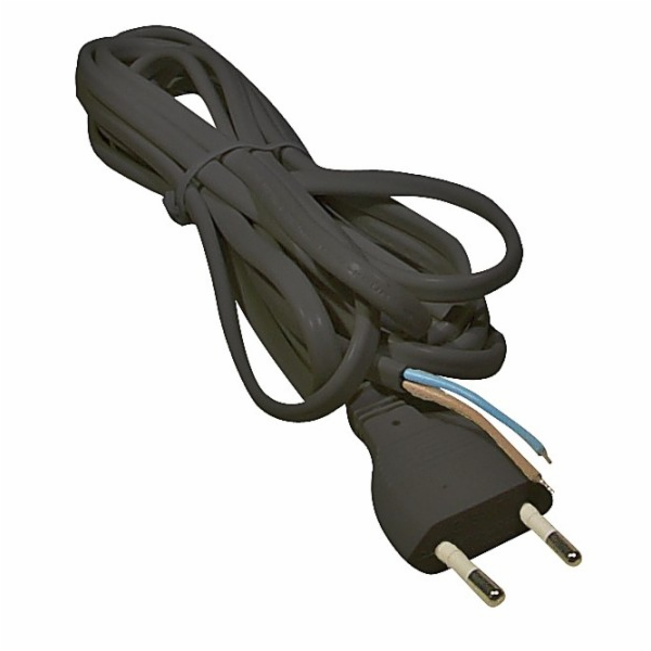 Kabel flexo 2 x 0,75mm, černá, 3m plochá, bal.  S19273
