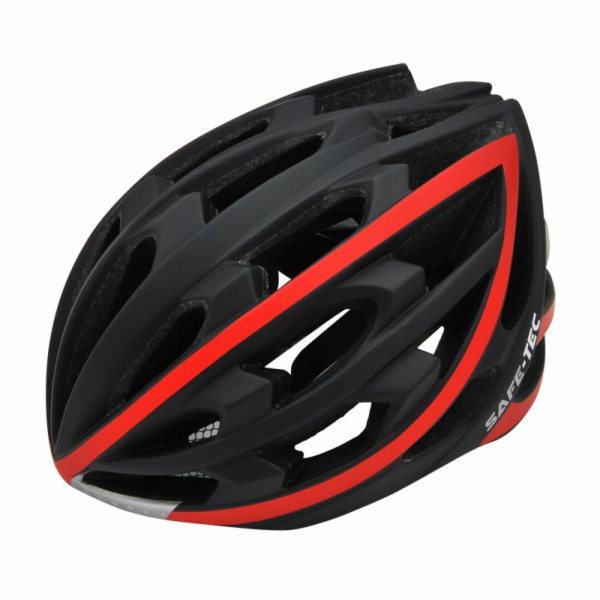 SAFE-TEC Chytrá helma/ TYR Black-Red XL