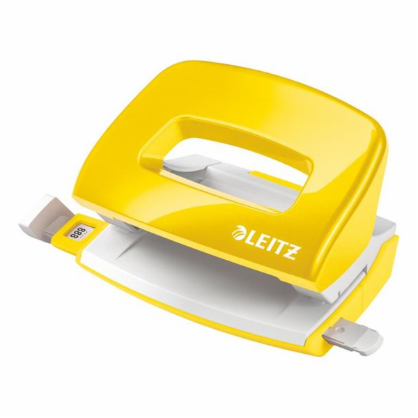 LEITZ Mini děrovačka  NeXXt 5060, žlutá