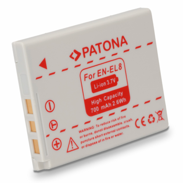 PATONA baterie pro foto Nikon EN-EL8 600mAh
