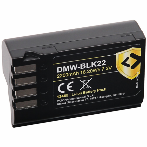 PATONA baterie pro foto Panasonic DMW-BLK22 2400mAh Li-Io...
