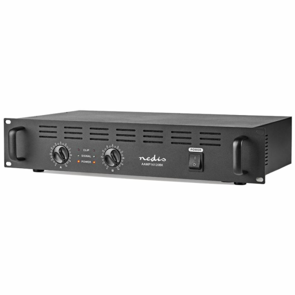 NEDIS PA zesilovač/ RMS 2x 100 W @ 8 Ohm/ 2x 150 W @ 4 Oh...