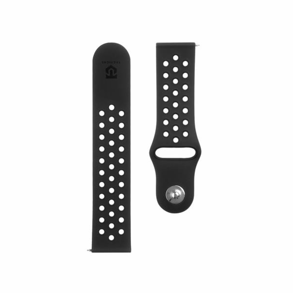 Tactical 234 Double Silikonový Řemínek 22mm Black