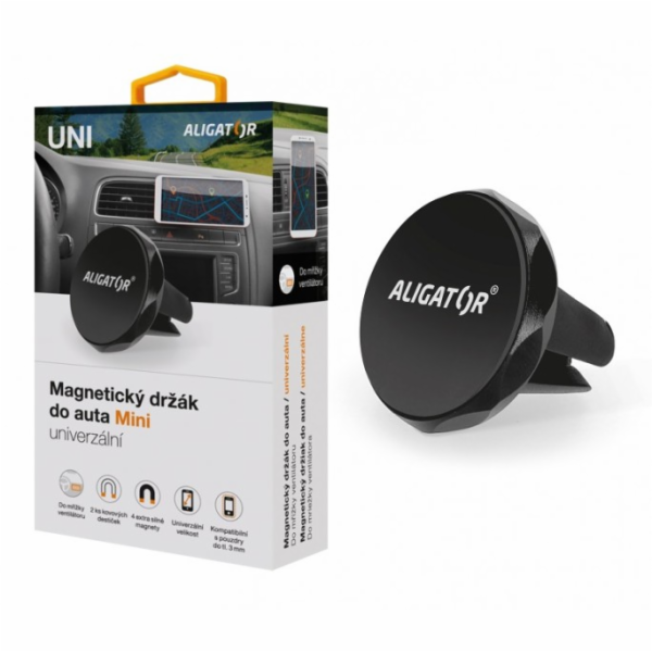 Držák ALIGATOR HA08, magnet., do vent.mřížky auta., unive...