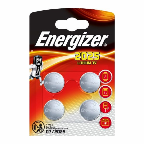 ENERGIZER SPECIALIZED BATTERIES CR2025 4 PIECES