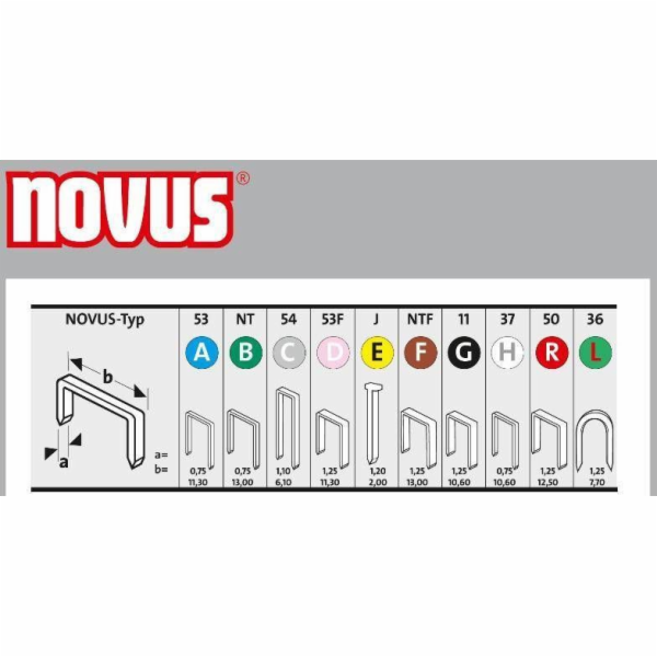 NOVUS Staples H 37 6MM 5000pc SUPERHARD