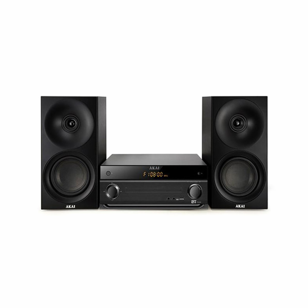 Mikrosystém AKAI, AM-301 BK, PLL FM, BT, USB, SD, MP3, 2x...