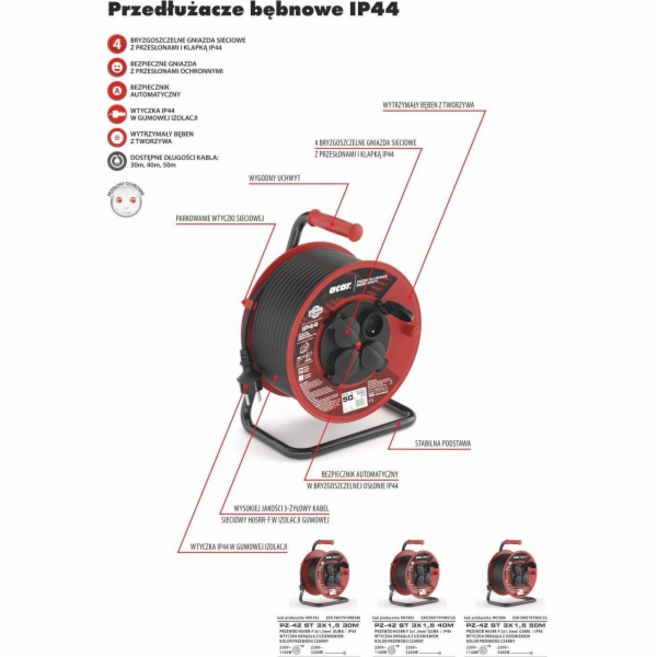 Acar Acar prodlužovací kabel M01952 30m černý