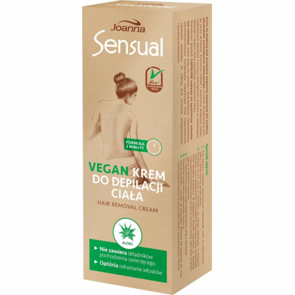 Joanna Sensual tělový depilační krém vegan aloe 100g