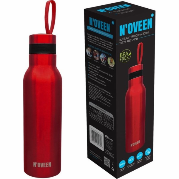 Noveen 500 ml NOVEEN TB125 Červená lesklá termolahev