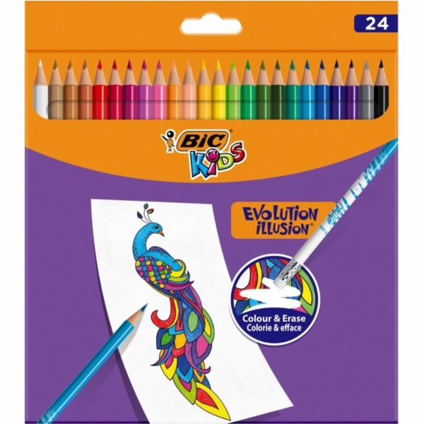 Bic Kids Evolution Illusion 24 barevných tužek BIC