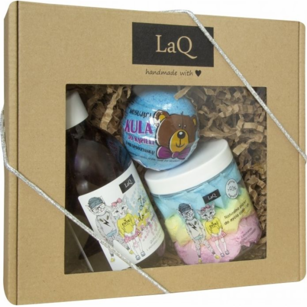 LaQ Balloon Gum Set pro děti - gel + 3-barevná pěna + míček