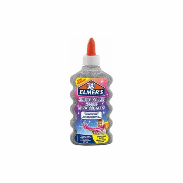 Elmers Lepidlo na sliz stříbrný brokát 177 ml