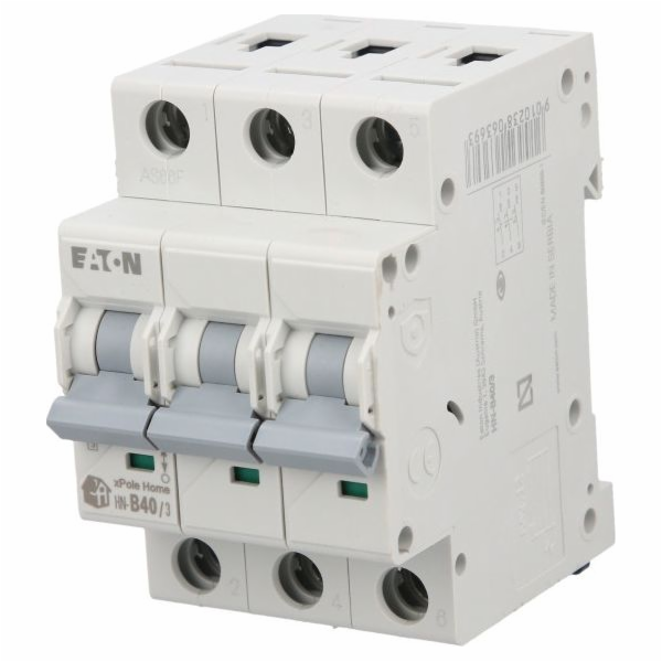 Eaton Miniaturní jistič 3P B 40A 6kA AC xPole Home HN-B40...