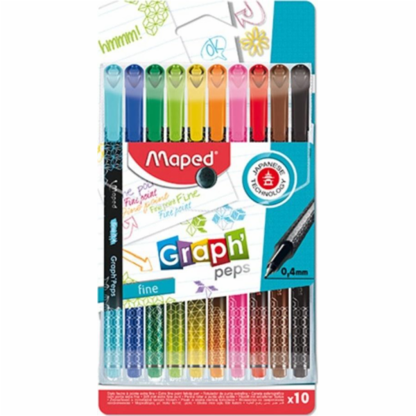 Maped Fineliner Graph Peps Deco 10 barev MAPED