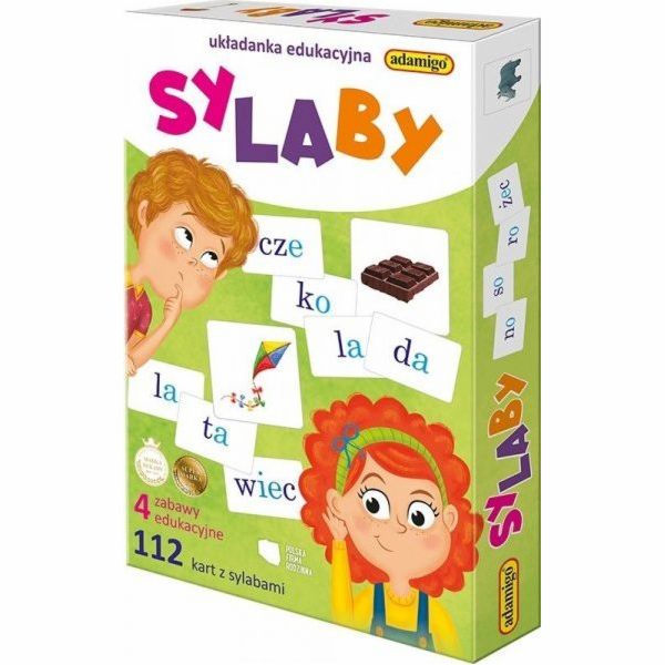 Adamigo Vzdělávací puzzle - Slabiky