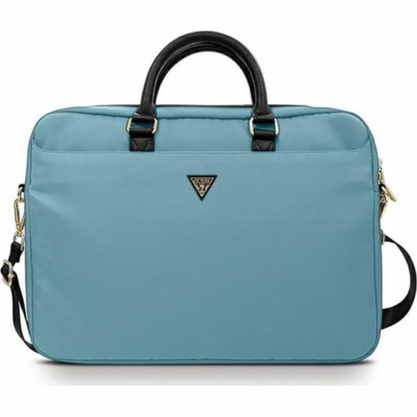 Taška Guess Nylonová taška Guess pro Macbook 15/16 modrá