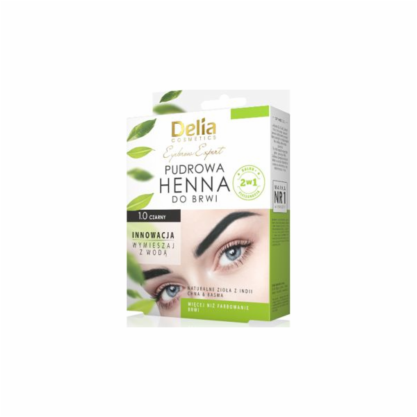 Delia Powder henna na obočí 0,1 Black