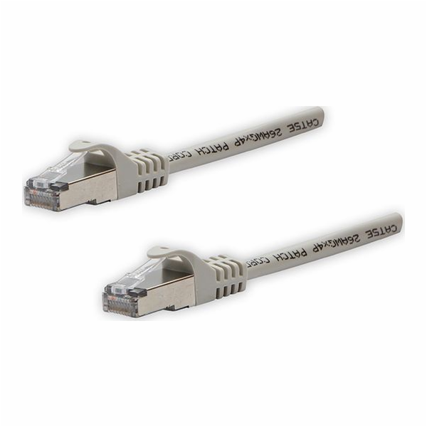 FTP patchcord, Cat.5e, RJ45 M-5m, chráněný, šedý, čistá m...