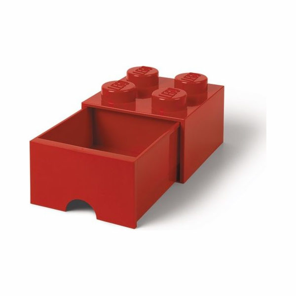 LEGO Brick Drawer 4 rot, Aufbewahrungsbox