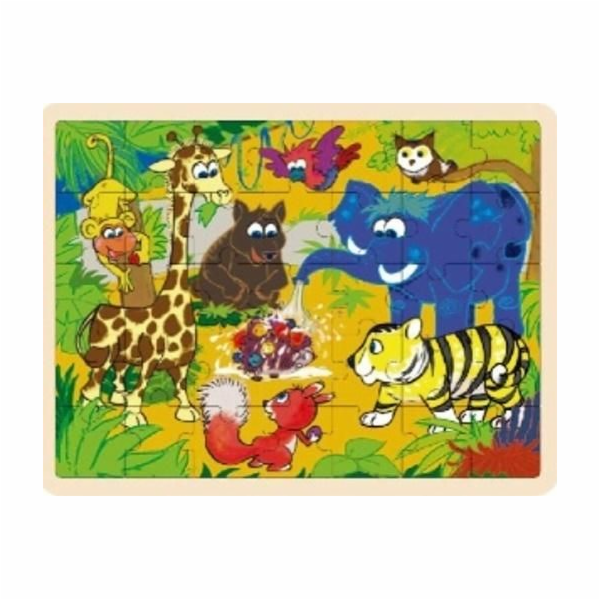 Dřevěné puzzle Džungle 35 prvků TOP BRIGHT