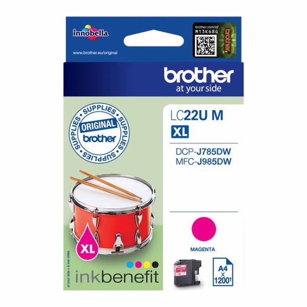 Inkoust Brother purpurový LC-22UM