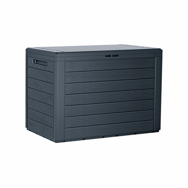 Zahradní box Prosperplast WOODEBOX antracit 190L 