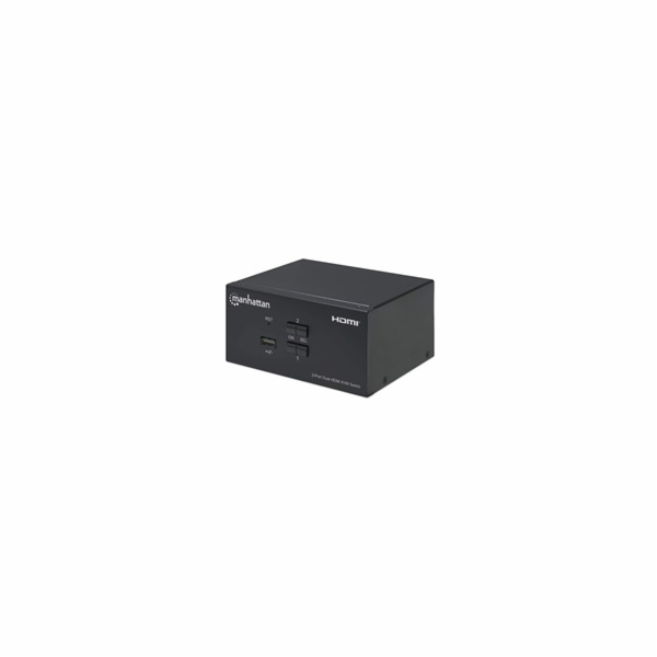 Manhattan HDMI přepínač, 2-Port Dual-Monitor HDMI KVM Swi...