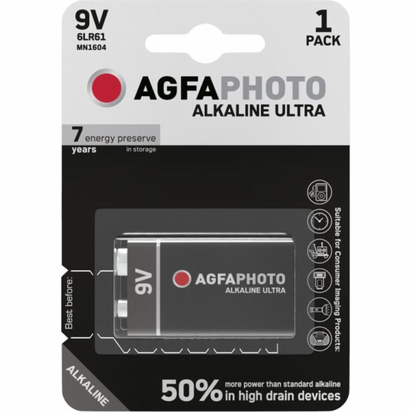 AgfaPhoto Baterie 6LR61 1 ks.