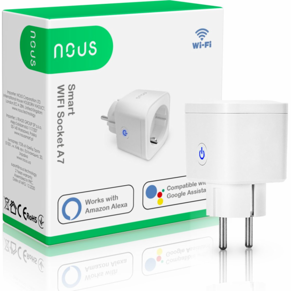 Elektroměr, NOUS-A7, Wi-Fi