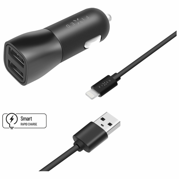 FIXED Autnab USB/Ligh 15W,FIXCC15-2UL-BK