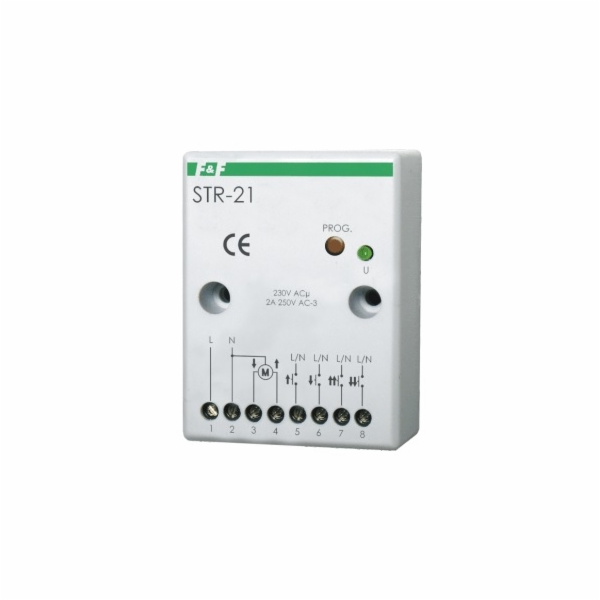 F&amp;F Ovladač rolet 230V 50-60Hz, bílý šroub STR-21