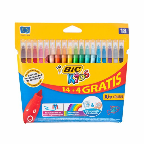 Bic FLAMPERS BIC KIDS KID COULEUR BOX 14 + 4 KS - 841802