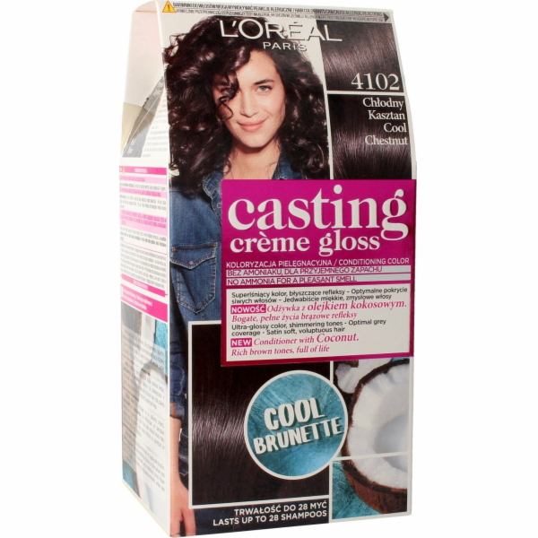 L Oreal Paris Casting Creme Gloss barva 4102 cool kaštan