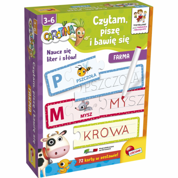 Lisciani LISCIANI CAROTINA HRAJI, ČTU A PÍŠU NA FARMU