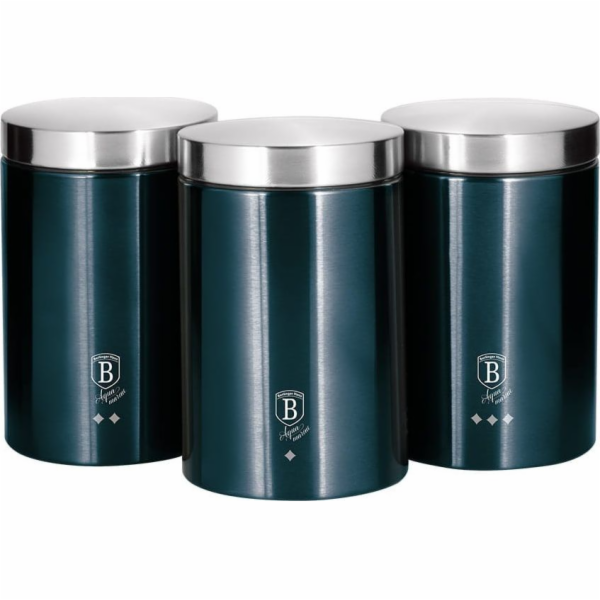BerlingerHaus sada dóz 3ks BH-6271 Aquamarine Metallic Line