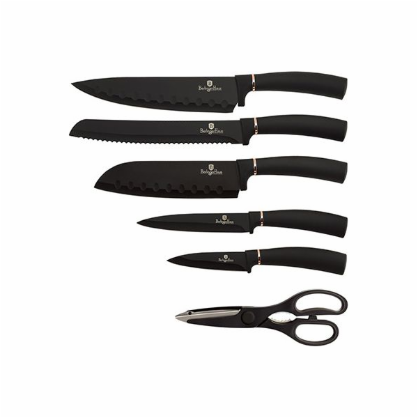 BerlingerHaus sada nožů ve stojanu 7ks BH-2422 Black Rose