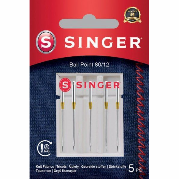 Šicí stroj Singer Singer Ball Point jehla 80/12 5 ks Na p...