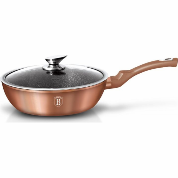 BerlingerHaus pánev s poklicí 24cm BH-1517 Rose Gold Meta...