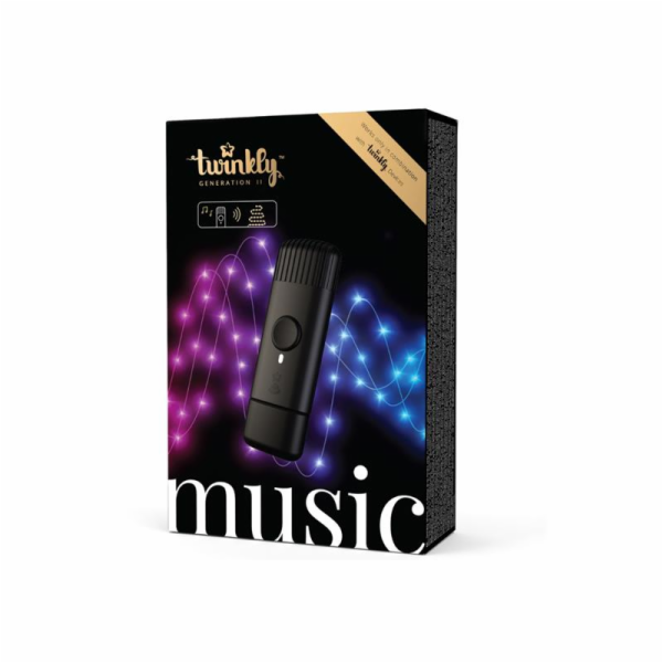 TWINKLY Music Detektor zvuku Snímač BPM USB Černá