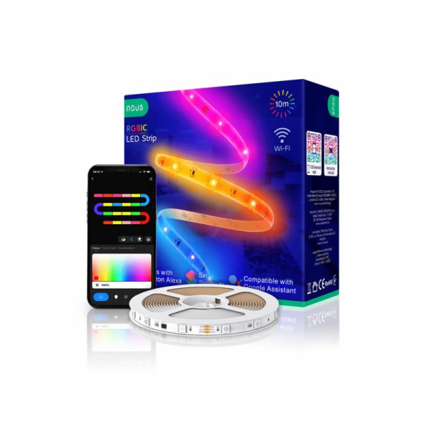NOUS F5, SMART LED Pásik, RGB+IC, 24W, 10m