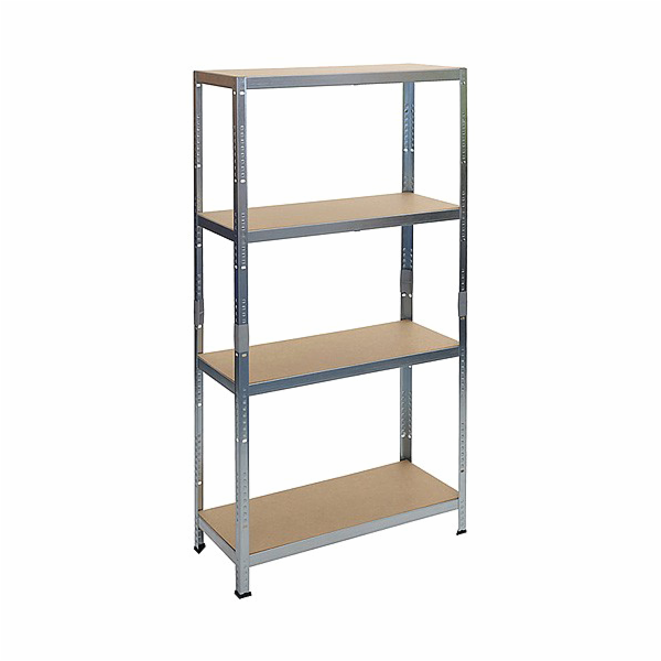 Regál kovový 1800x900x450 mm montovaný 4 police, max. 175 kg