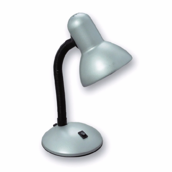 ECOLITE kancelářská stolní lampa BOND, L077M-STR (stříbrn...