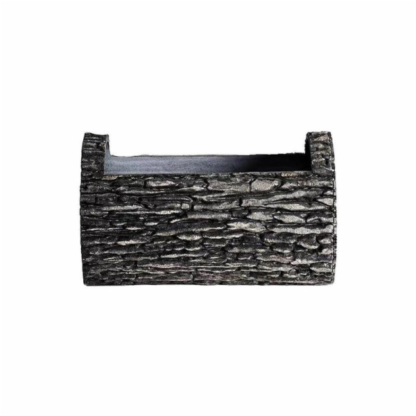 Květináč kmen 35x22 cm plast dřevěný efekt ořech