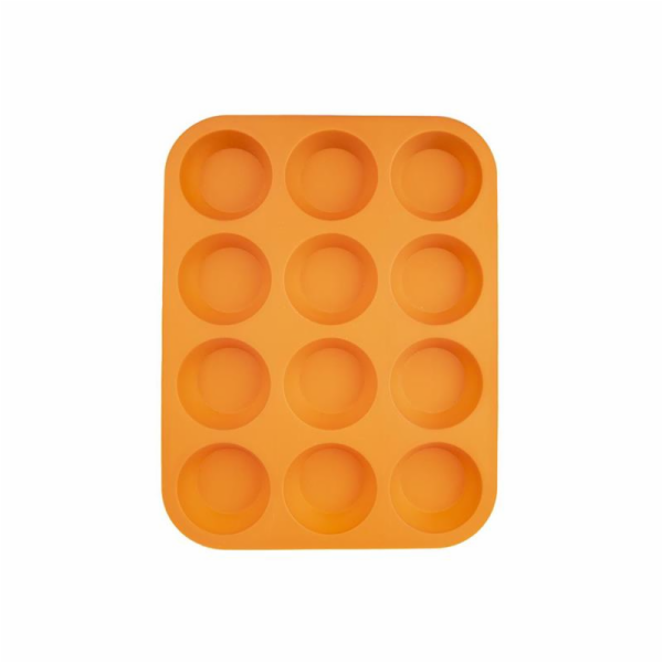 Forma na 12 ks muffinů silikon oranžová