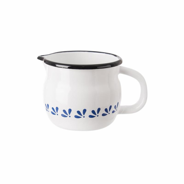 Hrnek 800 ml s výlevkou MODROTISK smalt