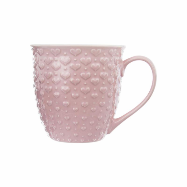 Hrnek SRDCE růžový 580 ml