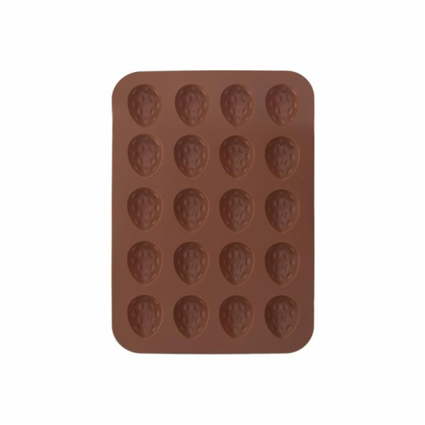 Forma na 20 ks ořechů silikon hnědá